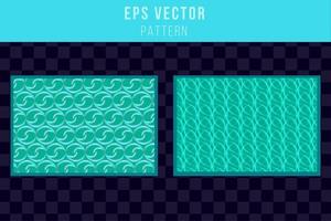 Collection of  patterns. Green turquoise teal repeatable geometric texture. You can find backgrounds is swatches panel. vector