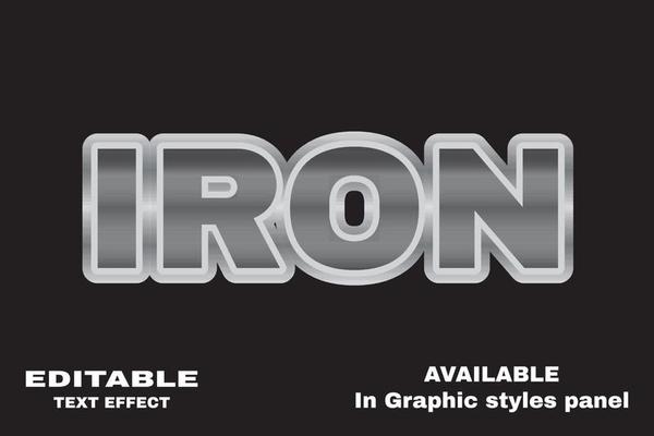 iron text effect