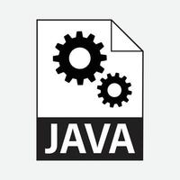 Java archivo formatos icono vector