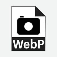 WebP File Formats Icon Vector