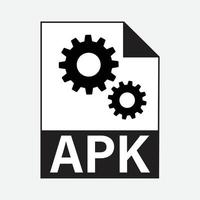 APK File Formats Icon Vector