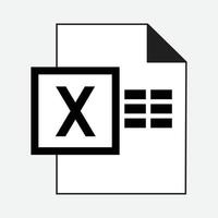 MS Excel file Formats Icon Vector Free Download