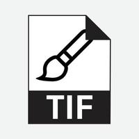 TIF File Formats Icon vector Free