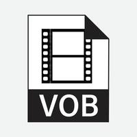 VOB File Formats Icon Vector Free