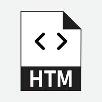 HTML File Formats Icon Vector Free