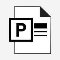 MS Power Point File Formats Icon Vector Free