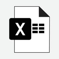 MS Excel file Formats Icon Vector Free Download