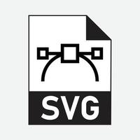 SVG File Formats Icon Vector