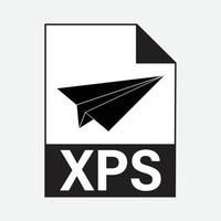 XPS File Formats Icon Vector