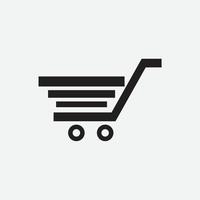 compras plano vector icono