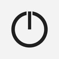 Power Button Flat Vector Icon