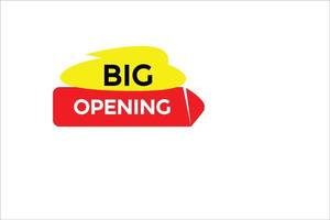 big opening button vectors.sign label speech bubble big opening vector