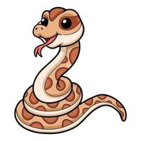Cute daboia russelii snake cartoon vector