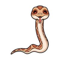 Cute daboia russelii snake cartoon vector