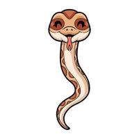 Cute daboia russelii snake cartoon vector