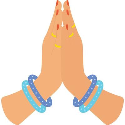 Namaste Hands Vector Art, Icons, and Graphics for Free Download