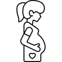 Pregnant which can easily edit or modify vector