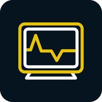 Heart Monitoring Vector Icon Design
