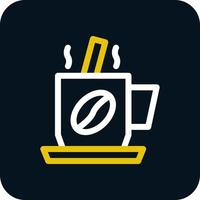 Coffee Mixing Vector Icon Design