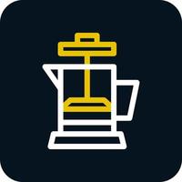 Coffee Press Vector Icon Design