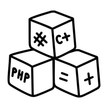 Trendy Code Modules vector