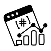 Trendy Web Analysis vector