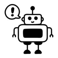 Trendy Robot Error vector