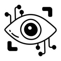 Trendy Eye Scan vector