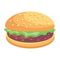 Trendy Burger Concepts vector