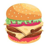 Trendy Burger Concepts vector