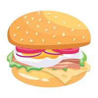 Trendy Burger Concepts vector