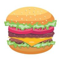 Trendy Hamburger Concepts vector