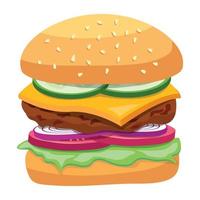 Trendy Cheeseburger Concepts vector