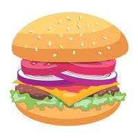 Trendy Burger Concepts vector