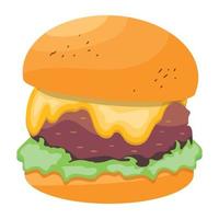 Trendy Burger Concepts vector