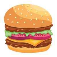 Trendy Hamburger Concepts vector