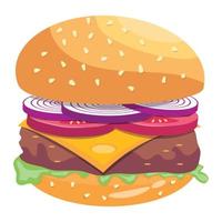 Trendy Burger Concepts vector