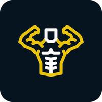 Body Builder Vector Icon Design