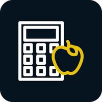 Calorie Calculator Vector Icon Design