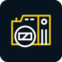 Mirrorless Camera Vector Icon Design