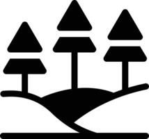 ilustración de vector de bosque en un fondo. símbolos de calidad premium. iconos vectoriales para concepto y diseño gráfico.