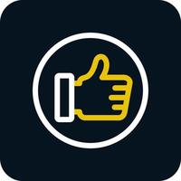 Thumbs Up Vector Icon Design