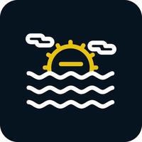 Sea Landscape Vector Icon Design