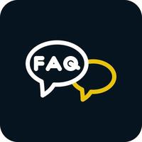 FAQ Vector Icon Design