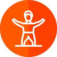 Gym Stretch Vector Icon Design