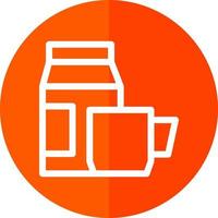 diseño de icono de vector de leche de café