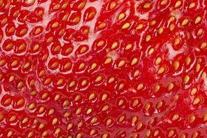 Natural strawberry texture close up. photo