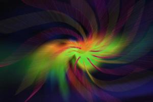 Multicolored background of color rays swirling in disco style. photo