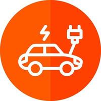 Electric Car Vector Icon Design