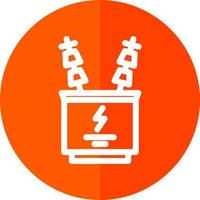 Power Transformer Vector Icon Design